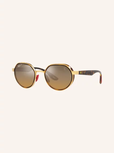Ray-Ban Sluneční Brýle zlatá/ polarizovaná hnědá