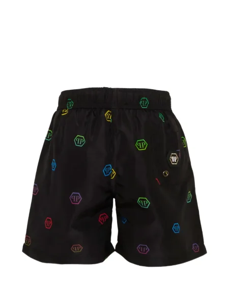 Kąpielówki dziecięce Philipp Plein czarne