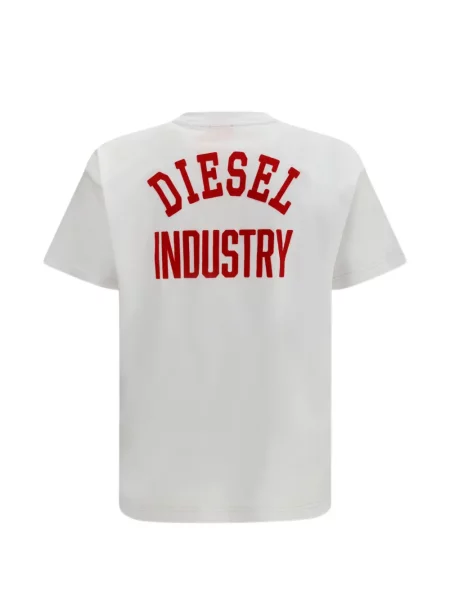 Tricou Diesel cu aplicații alb