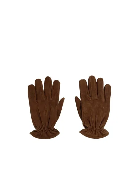 Scalpers Prstové rukavice tmavě hnědá
