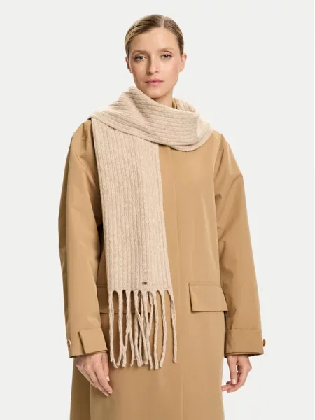 Tommy Hilfiger Šal Cable Enamel bež