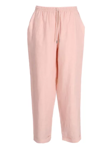 Pantaloni Boss conici cu cordon roz