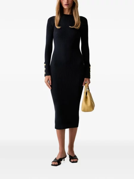 Rochie midi Twinset tricotate negru