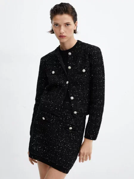 MANGO Naomi Спідниця міні чорний