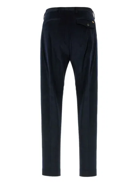 Pantaloni Paul Smith de catifea cord plisate negru