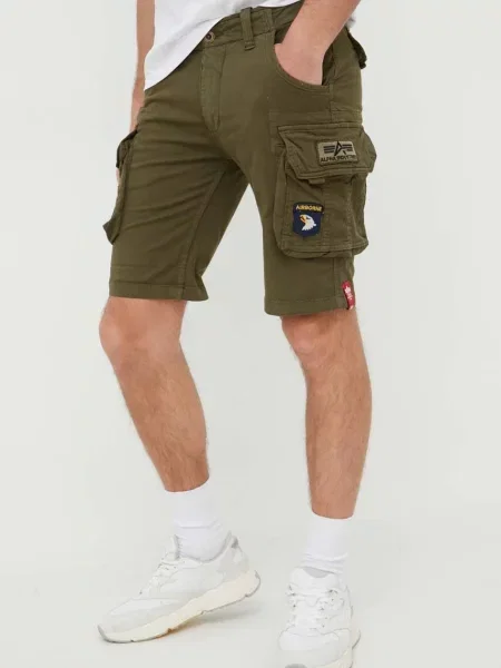 Alpha Industries pantaloni scurti barbati verde