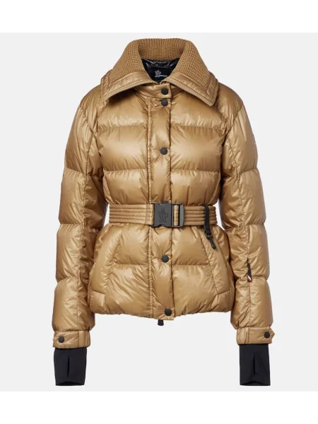 Jeździć na nartach kurtka narciarska Moncler Grenoble złota