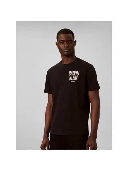Calvin Klein Jeans Tricou / alb negru