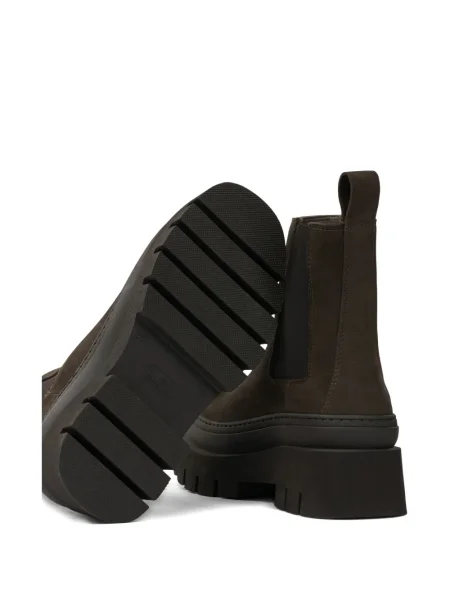 Botine chelsea Copenhagen cu platformă maro