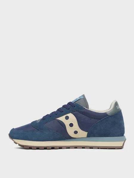 Замшевые кроссовки Saucony Jazz синие