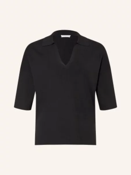 Hobbs Dzianinowa Koszulka Polo Lenora Z Rękawami blau czarne