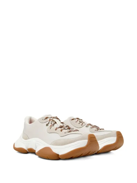Sneakerși Camper cu șireturi din piele alb