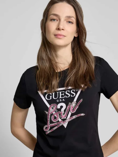 Guess T-Shirt czarny