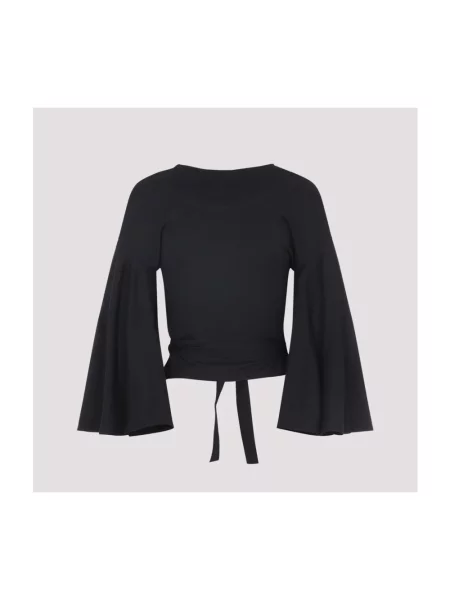 Bluzka Jacquemus kopertowa czarna