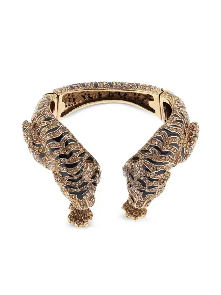 Brăţară Roberto Cavalli cu dungi de tigru auriu