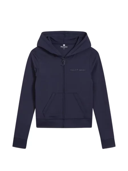 Hanorac cu glugă Juicy Couture cu imagine albastru
