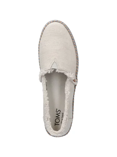 Espadrile Toms cu platformă alb