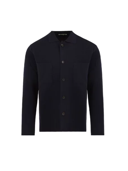 Sweter Filippo De Laurentiis wełniany niebieski