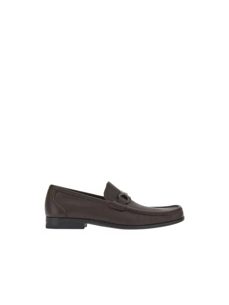 Półbuty Salvatore Ferragamo wsuwane brązowe