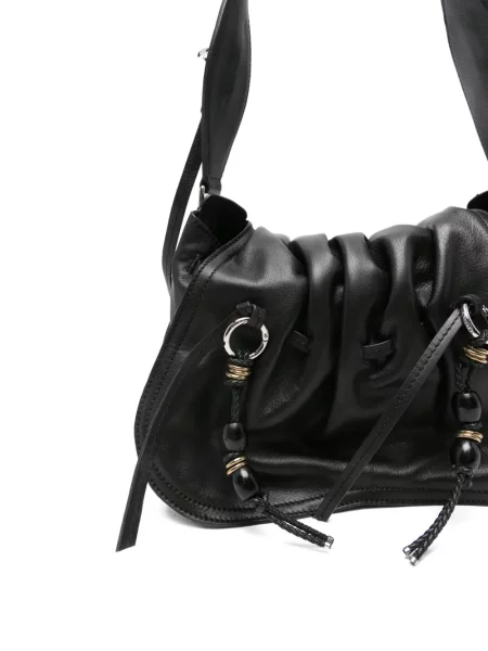 Geantă Isabel Marant plisată negru