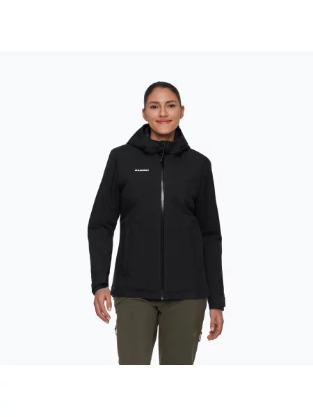 Geacă de ploaie pentru femei Mammut Linard HS Thermo Hooded Jacket black negru