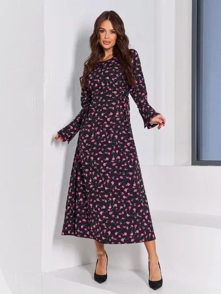 Макси платье Issa Plus черное