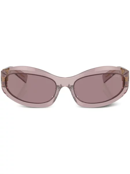 Ochelari de soare Miu Miu Eyewear cu imprimeu geometric violet