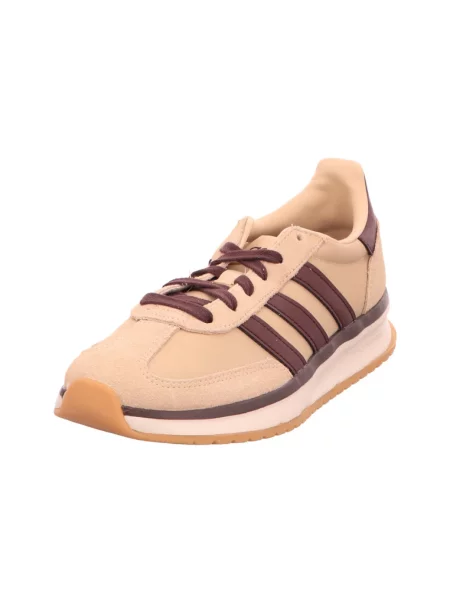 Sneakersy Adidas Cloudfoam zamszowe do biegania brązowe