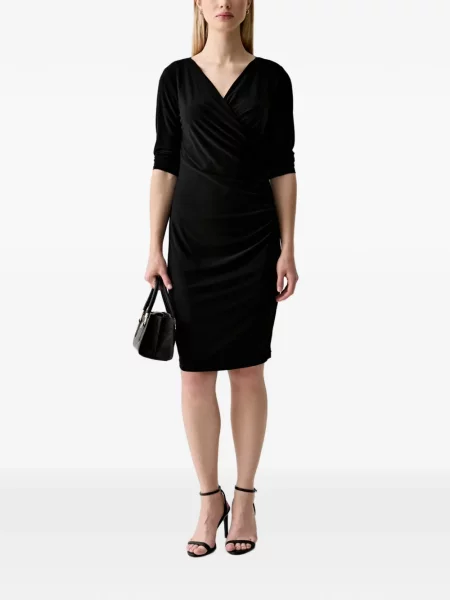 Rochie mini Joseph Ribkoff cu volane plic negru