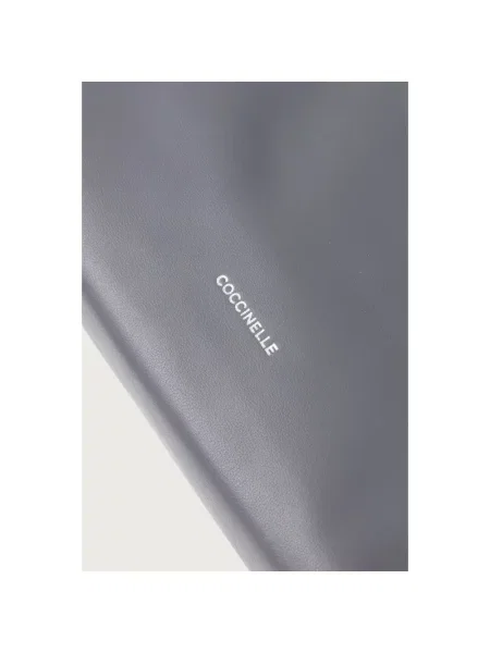 Coccinelle torebka shopper skórzana szara