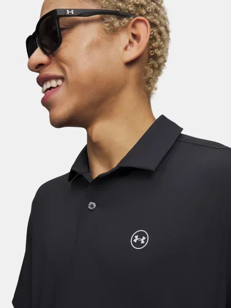 Polo majica Under Armour crna