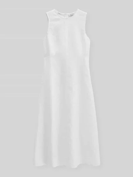 Sukienka casualowa Shaped Fit z czystego lnu Marc O'polo biała