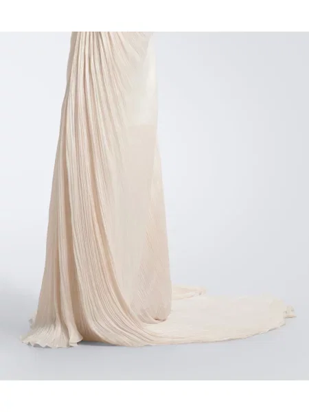 Rochie Marmar Halim din satin alb