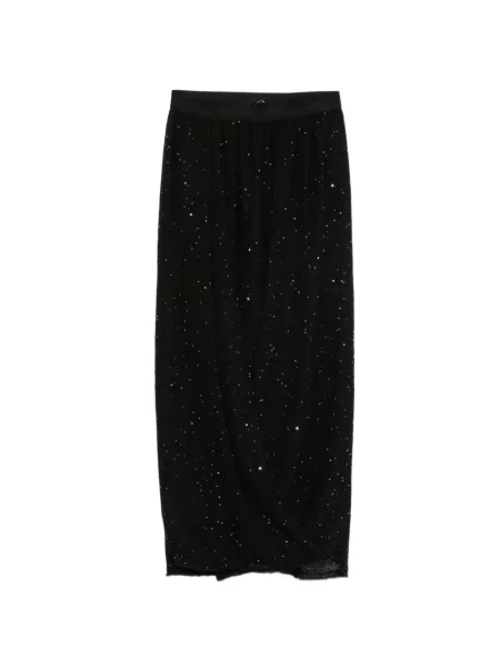 Fustă midi Gentry Portofino cu paiete negru