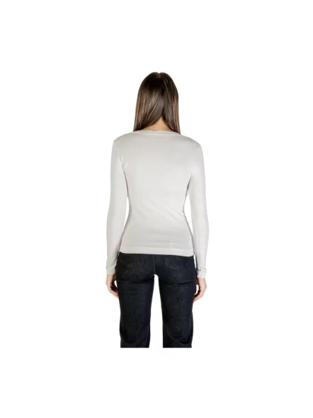 Longsleeve Guess z nadrukiem beżowy