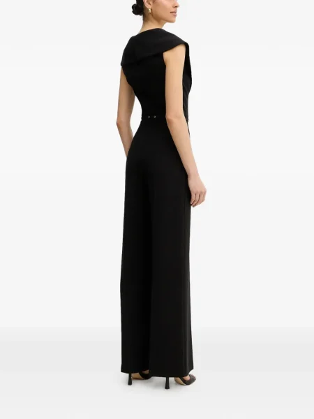 Salopetă Simona Corsellini cu decolteu în V negru