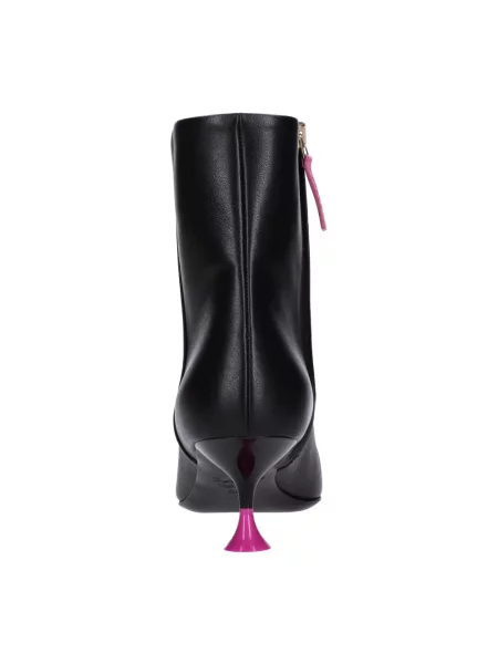 Buty do kostki 3juin skórzane czarne