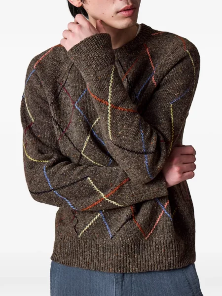 Pulover Paul Smith cu model argyle maro