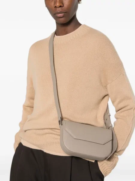 Body Emporio Armani din piele gri
