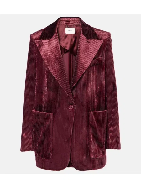 Sacou Dorothee Schumacher de catifea cord bordo