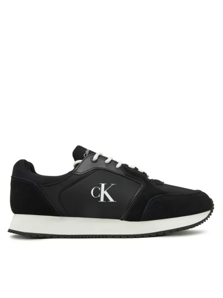 Trampki Calvin Klein Jeans skórzane czarne