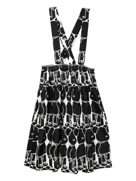 Fustă Comme Des Garçons cu imagine negru