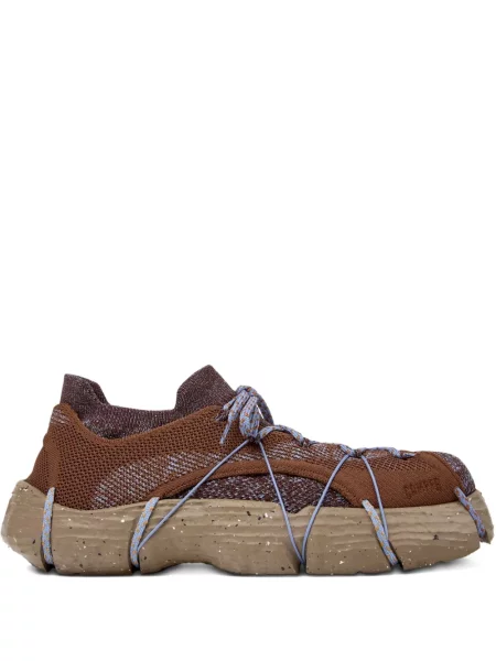 Sneakerși Camper tricotate maro