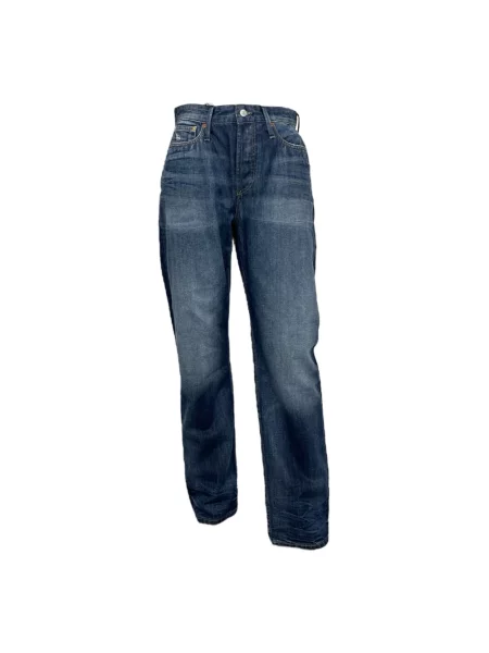 Jeansy straight leg Denham niebieskie