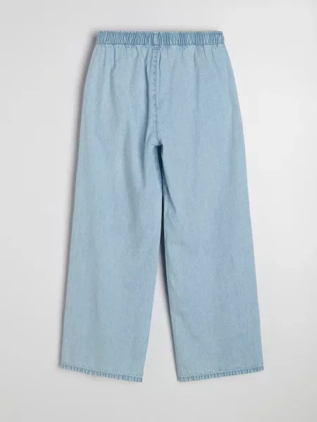 Джинси jogger wide-leg синій