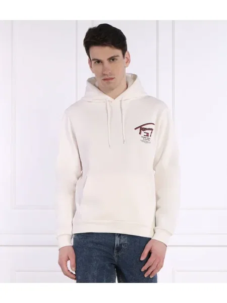Tommy Jeans Hanorac 3D STREET alb