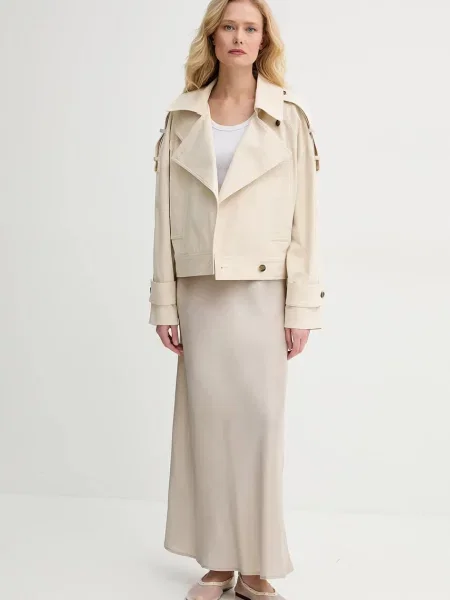 A.L.C. krótki trencz Miles przejściowy beżowy