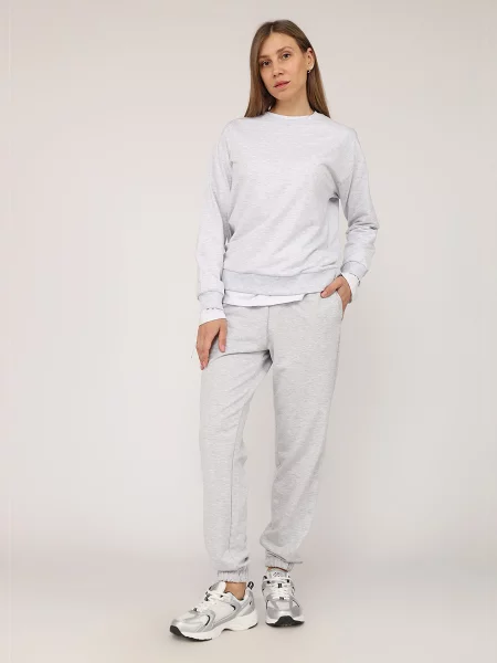 Світшот YUKI світло-сірий сірий