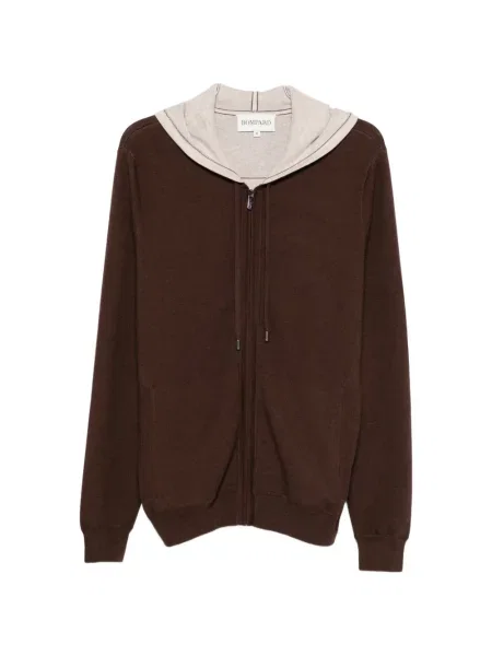 Hanorac cu glugă Bompard maro