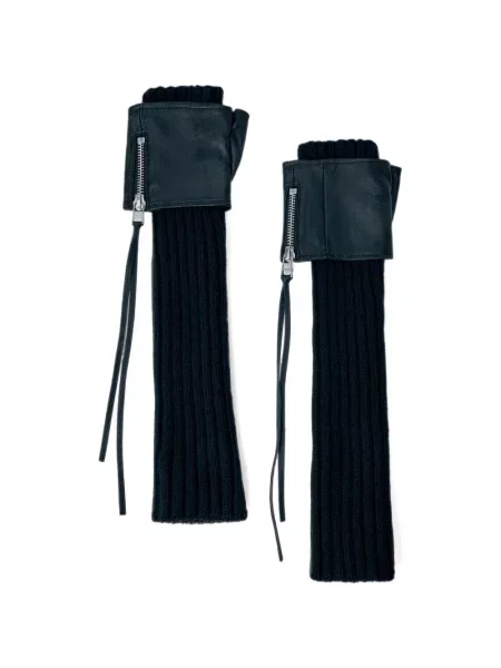 Mănuși Yohji Yamamoto din piele negru